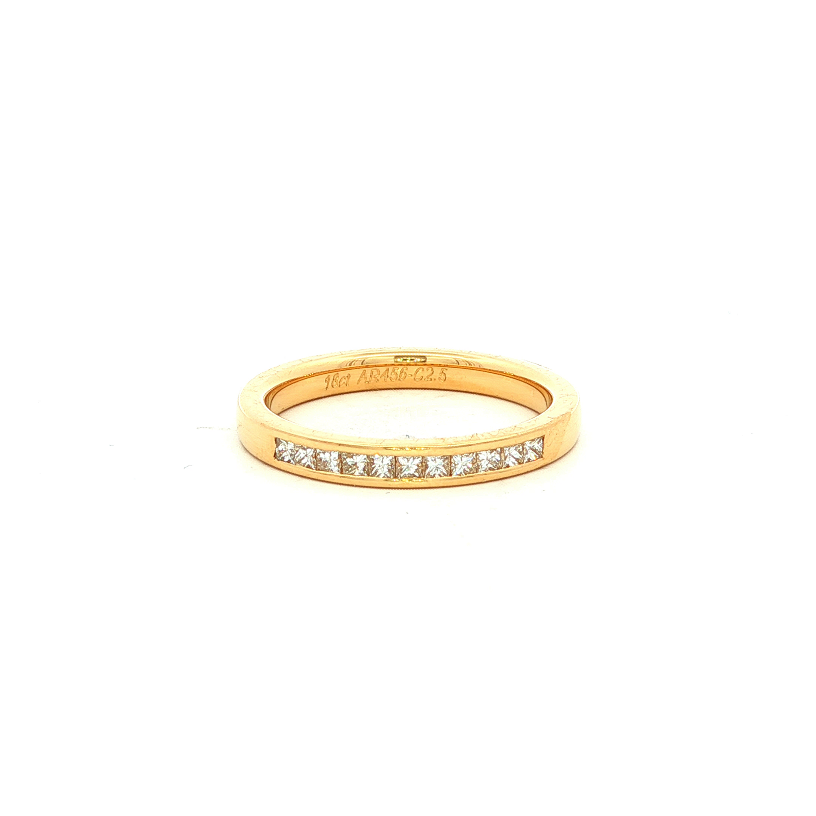 Princess Cut Diamond Ring in Yellow Gold