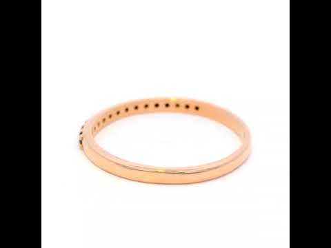 Diamond Set Ring in Rose Gold
