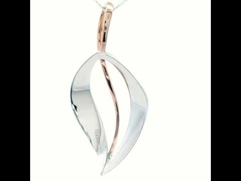 Breuning Exclusive Two-Tone Rhodium Plated Pendant