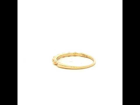 Fine Ridge Stacker Ring Dreamtime Accessory in Yellow Gold