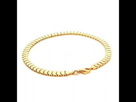 Shiny Half Round Disc Bracelet