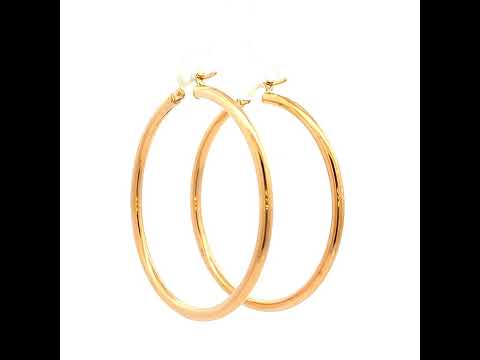 Classic Yellow Gold Hoop Earrings