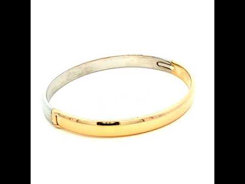 Hinged Oval Tube Oval Shape Bangle