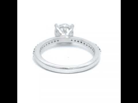 18 Carat White Gold Diamond Dress Ring