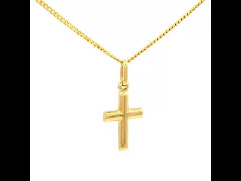 Classic Plain Cross inYellow Gold