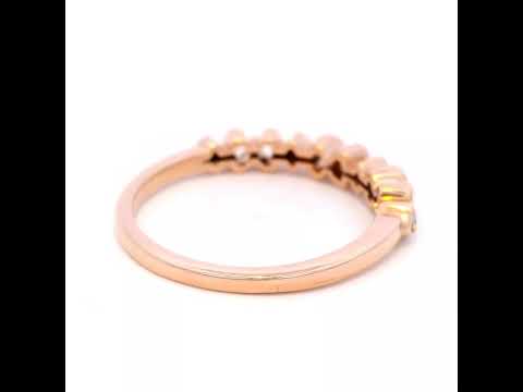 Diamond Claw Set Dress Ring in Rose Gold