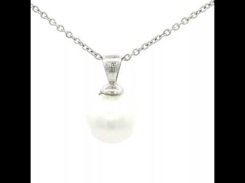 South Seas Pearl Necklace in White Gold