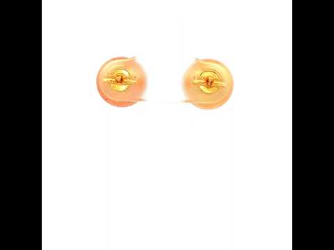 Golden South Sea Pearl Earrings in Yellow Gold