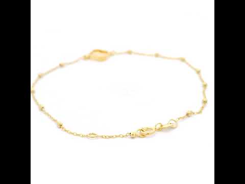 Rainbow Petal Bracelet In Yellow Gold