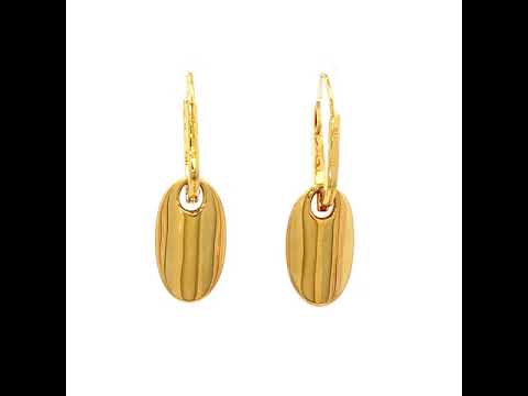 Breuning Tsavorite and Diamond Drop Earrings in Yellow Gold