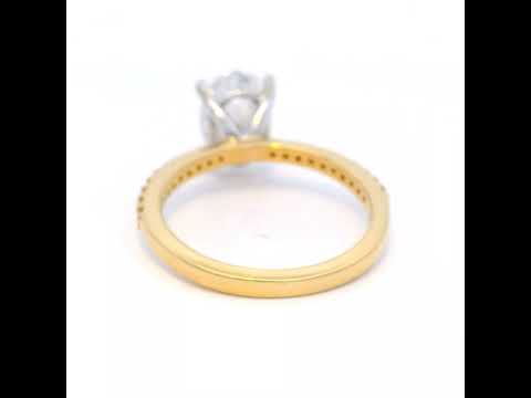 18 Carat Yellow Gold Diamond Ring
