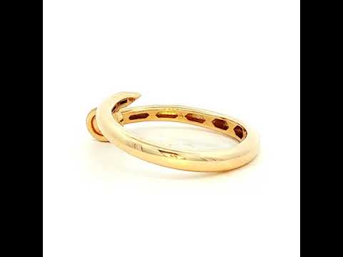 Cautier Nail Design Inspired Ring in Yellow Gold