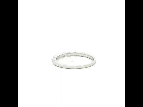 Ridge Stacker Ring Dreamtime in White Gold