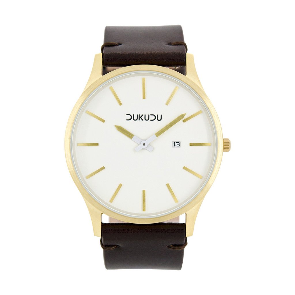 DUKUDU Filip Brown and Gold Watch