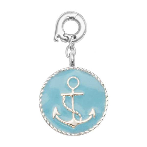 Nikki Lissoni Silver Plated 'Hope For Something Blue' 20mm Charm