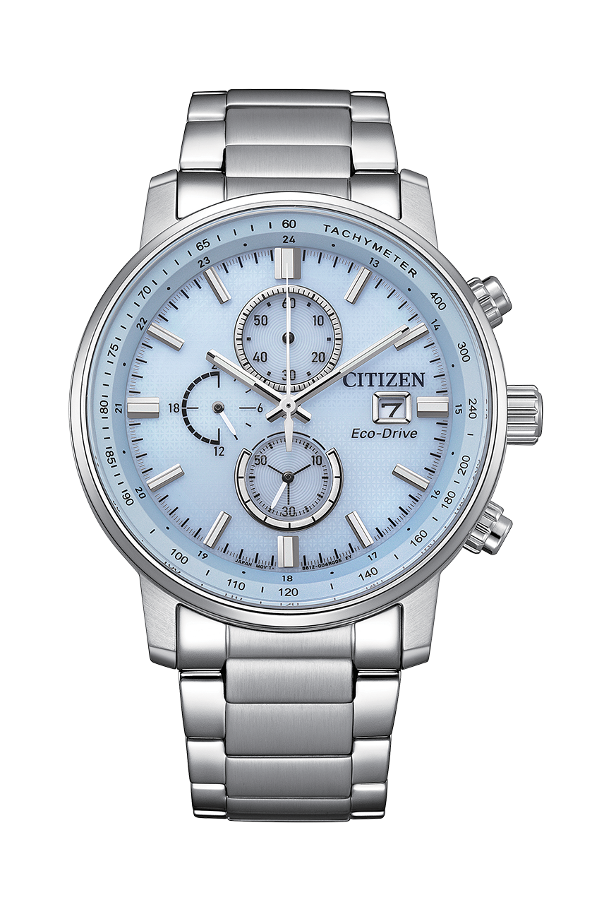 Chronograph Quartz Blue Dial Men&#39;s Watch