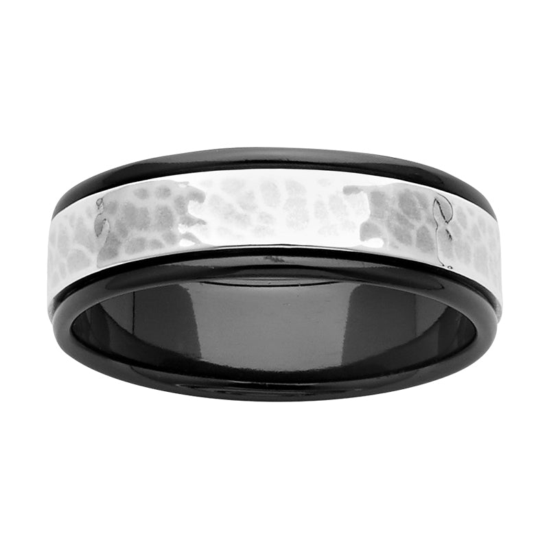 Gents Zirconium Wedding Band