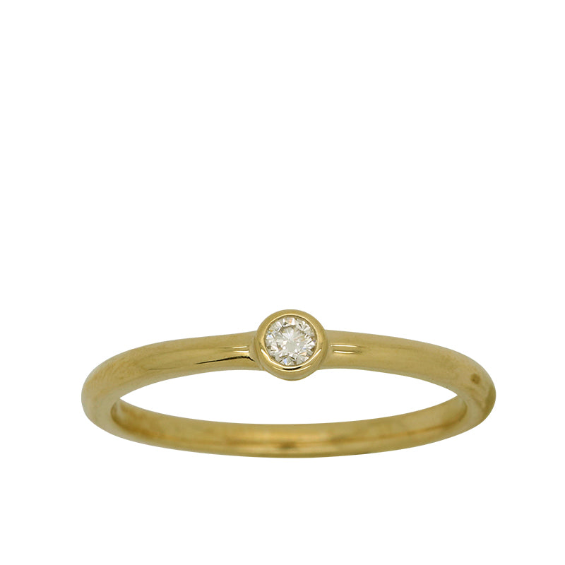 0.5 Carat Yellow Gold Diamond Ring