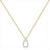 Diamond Set Teardrop Style Necklace in 9ct Gold