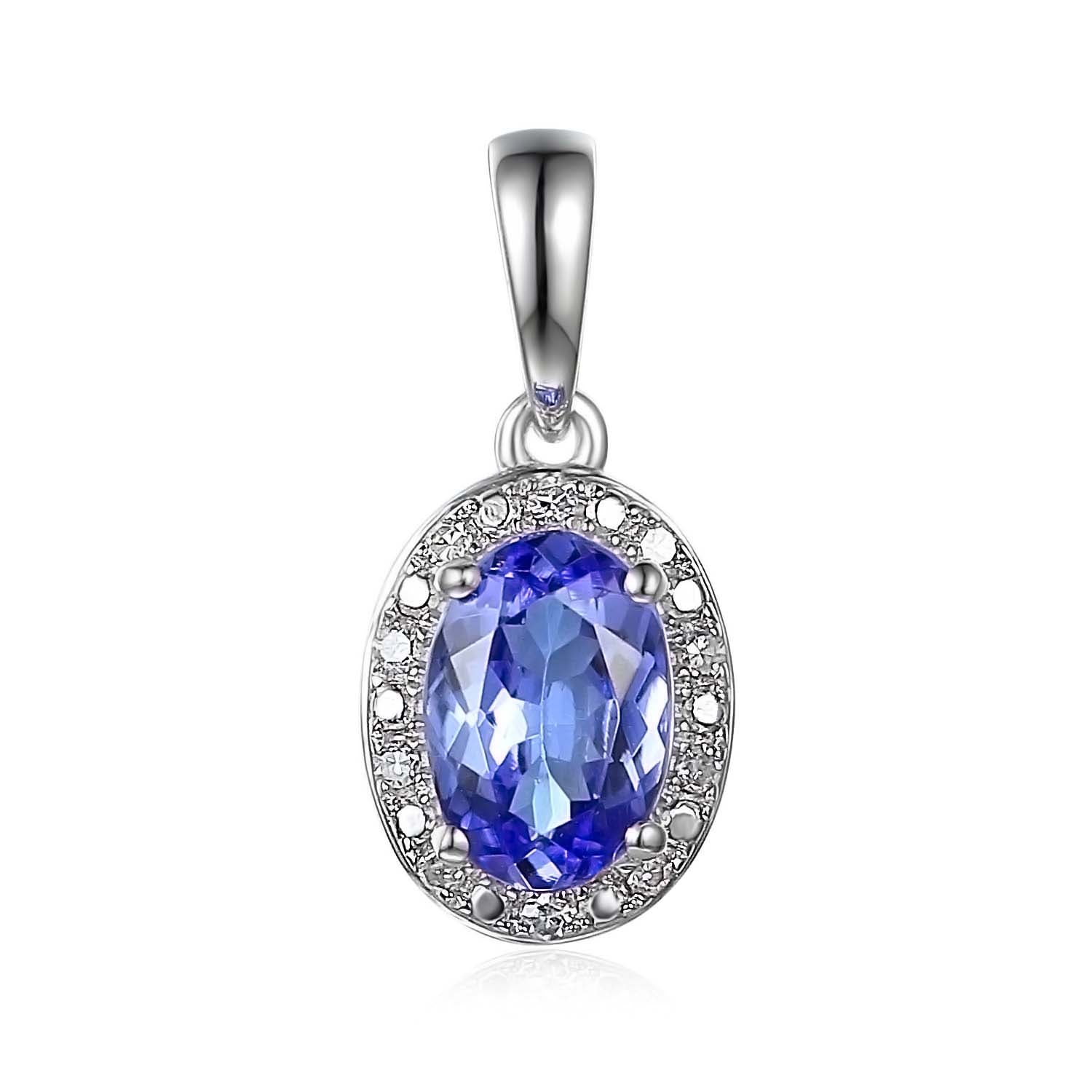 Tanzanite And Diamond Pendant