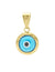 9 Carat Yellow Gold Evil Eye Pendant