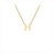 9ct Yellow Gold Petite Initial Necklace - H