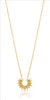 Striped Sun Necklet in 9 Carat Yellow Gold.