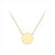 Mini Disc Gold Necklace