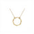 Diamond Cut Circle Necklace