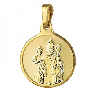 Yellow Gold 16 mm Confirmation Pendant
