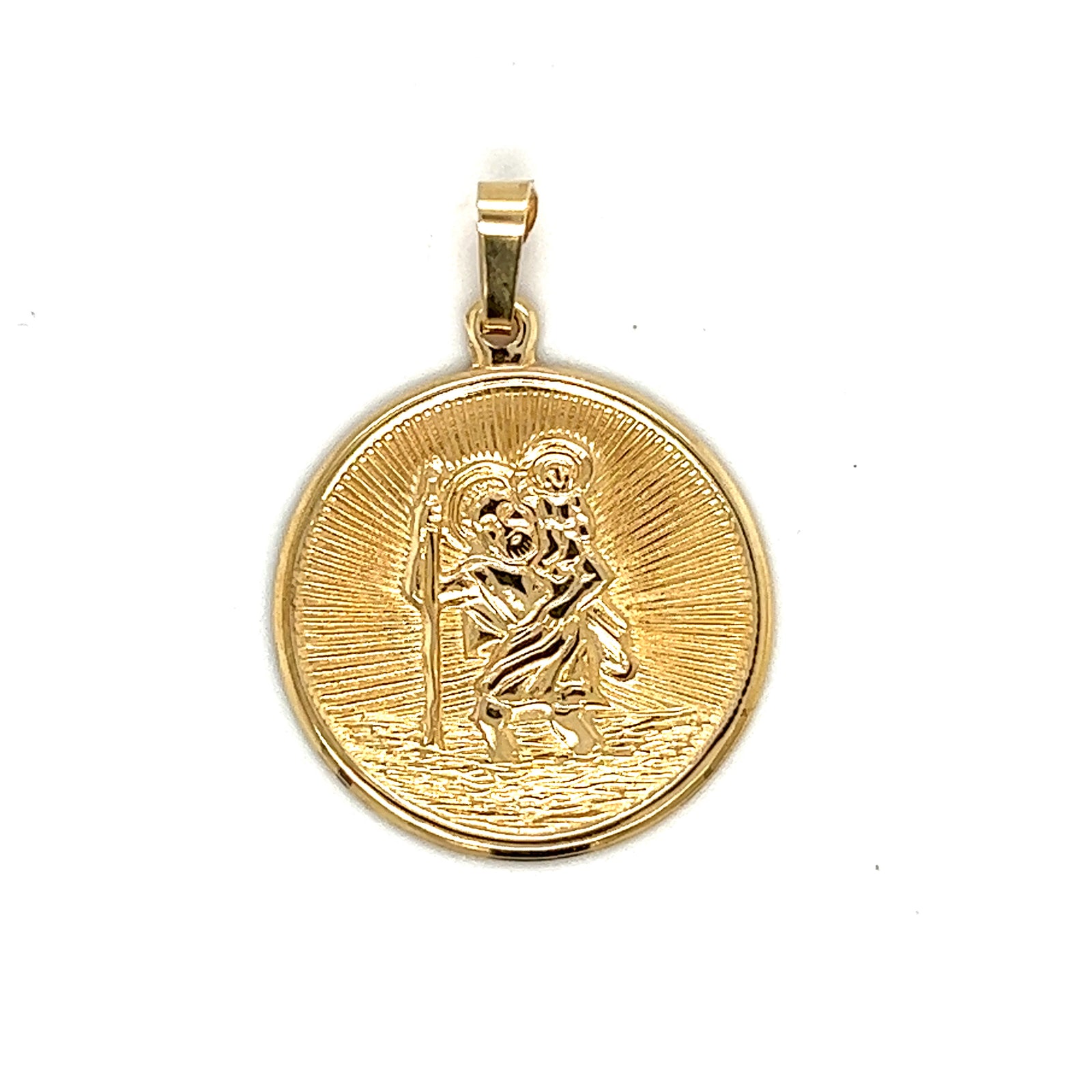 9 Carat Yellow Gold Large St Christopher