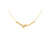 Knotted Bar Necklace in 9ct Yellow Gold