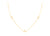 4 Leaf Clover Mother of Pearl Necklace in Yellow Gold