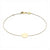 9 Carat Gold Mini Disc Bracelet