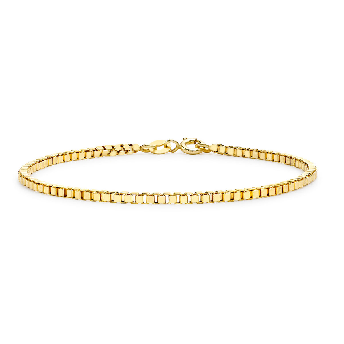 Box Bracelet in 9 Carat Yellow Gold