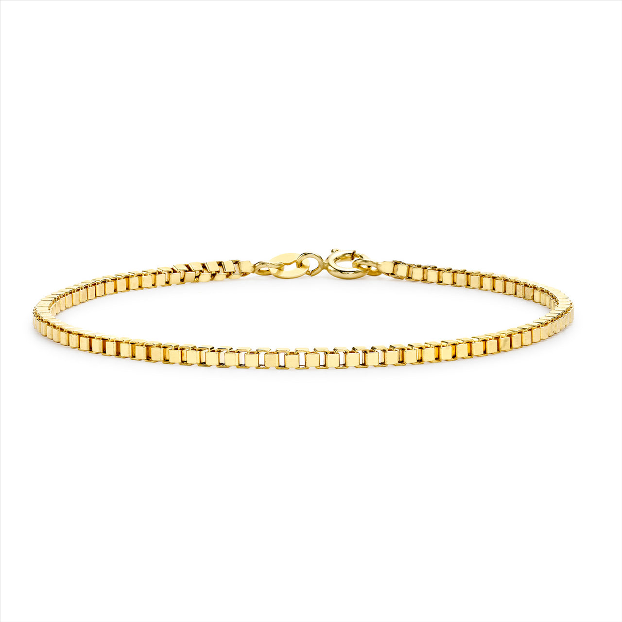 Box Bracelet in 9 Carat Yellow Gold