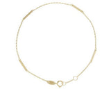 9 Carat Yelliw Gold Forzatina Plate Bracelet 19cm