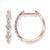 Rose Gold Diamond Hoops