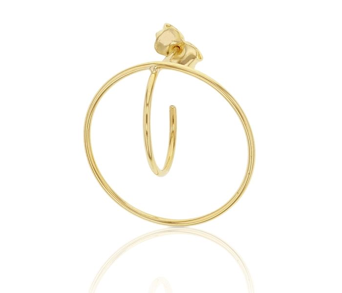 Dual Circle Earrings set in 9 Carat Yellow Gold