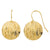 Bark Textured Disc Drop Earrings