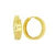 Flat Profile 9ct Gold Huggie Earrings