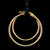 Yellow Gold Eboli 1.5mm Round Tube Hoop Earring