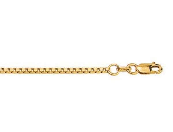 Diamond Cut Box Chain in 9 Carat Yellow Gold. Design: CBXD32