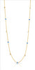 Fine Cabe Link Chain in Yellow Gold with Enamel Balls