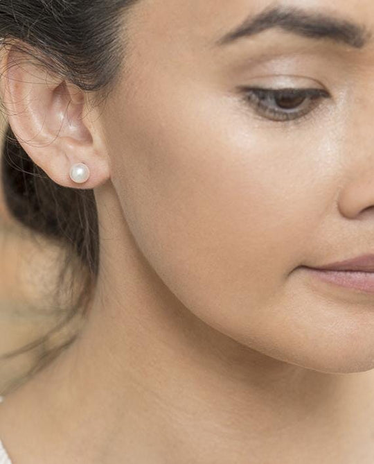 Clair de Lune Studs 7-7.5mm Pearl