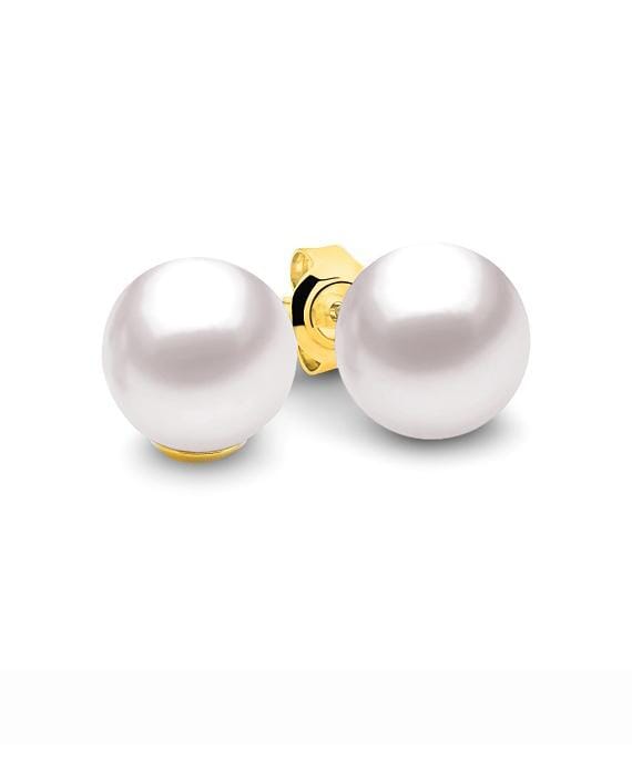 The Cosmic Moon Studs 8.5-9mm Pearl