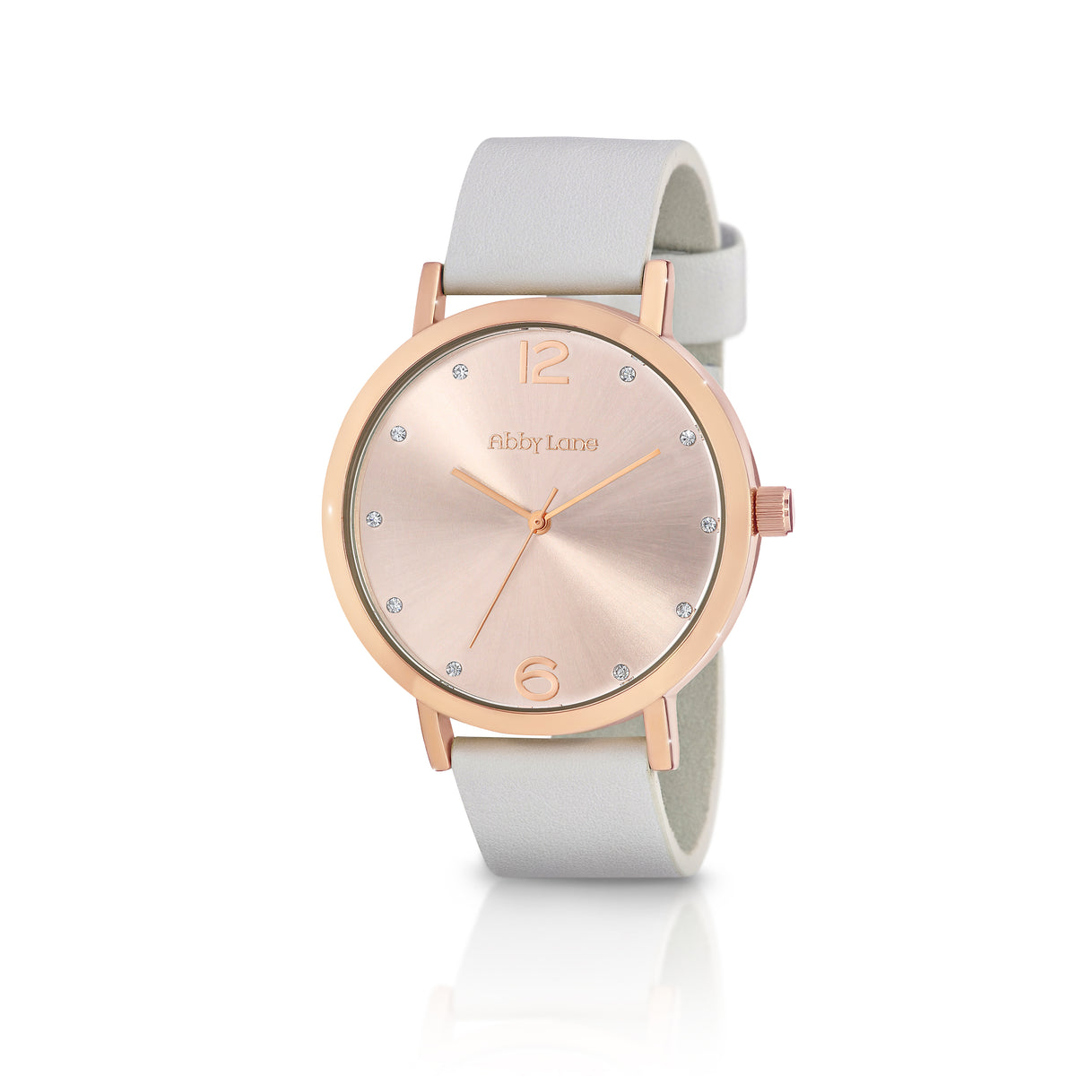 Abby Lane &#39;Audry&#39;Collection Ladies Watch Rose Goldtone Case with Rose Dial and Rose Gold Accents