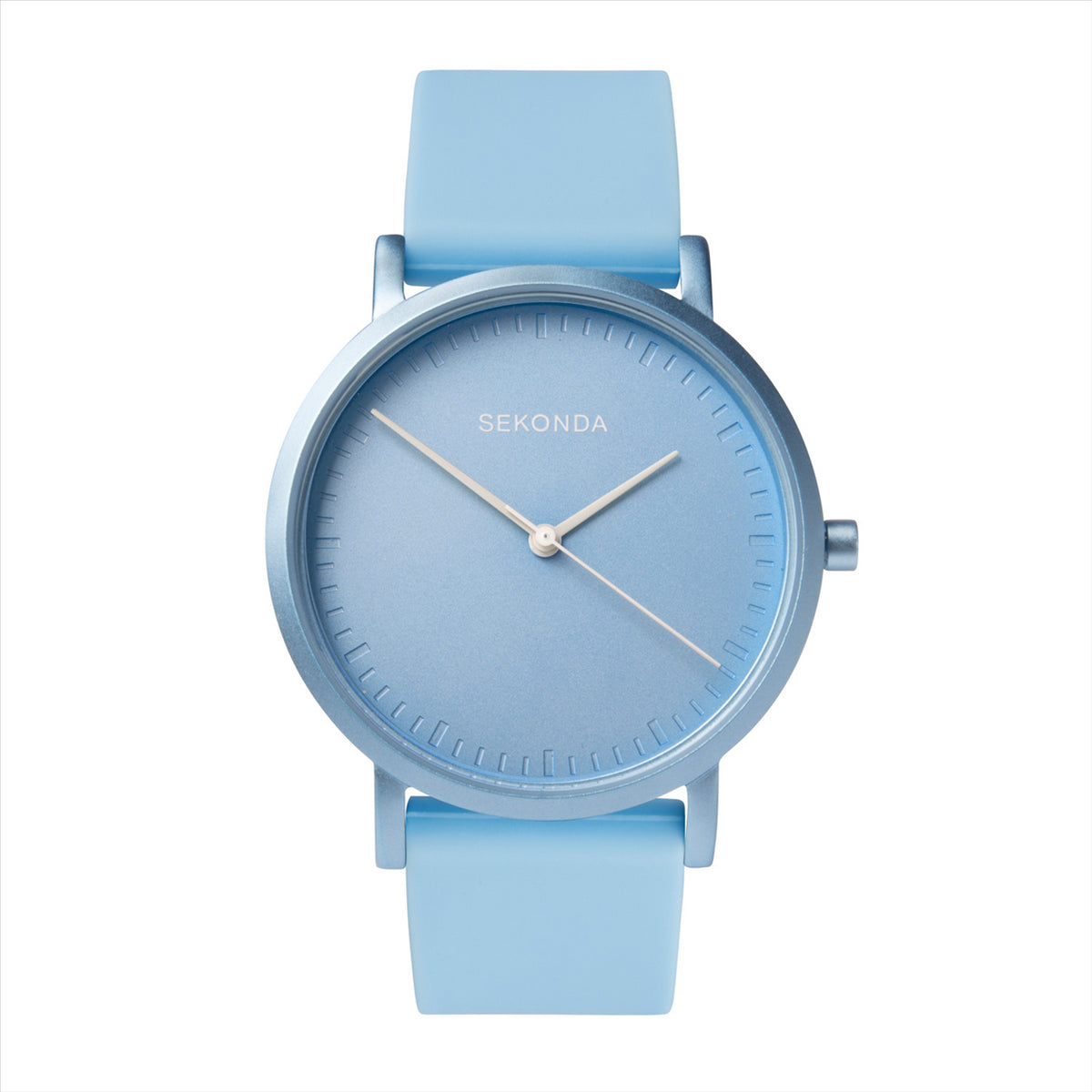 Sekonda Palette Ladies Watch | Sky Blue Case &amp; Silicone Strap with Sky Blue Dial