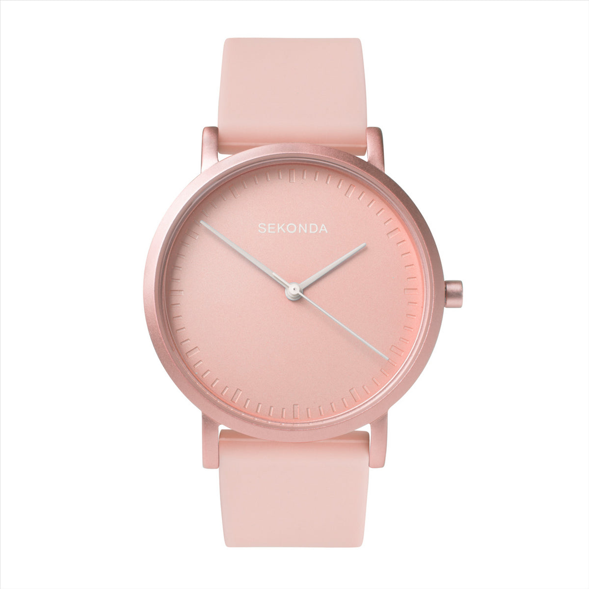 Sekonda Palette Ladies Watch | Light Pink Case &amp; Silicone Strap with Light Pink Dial