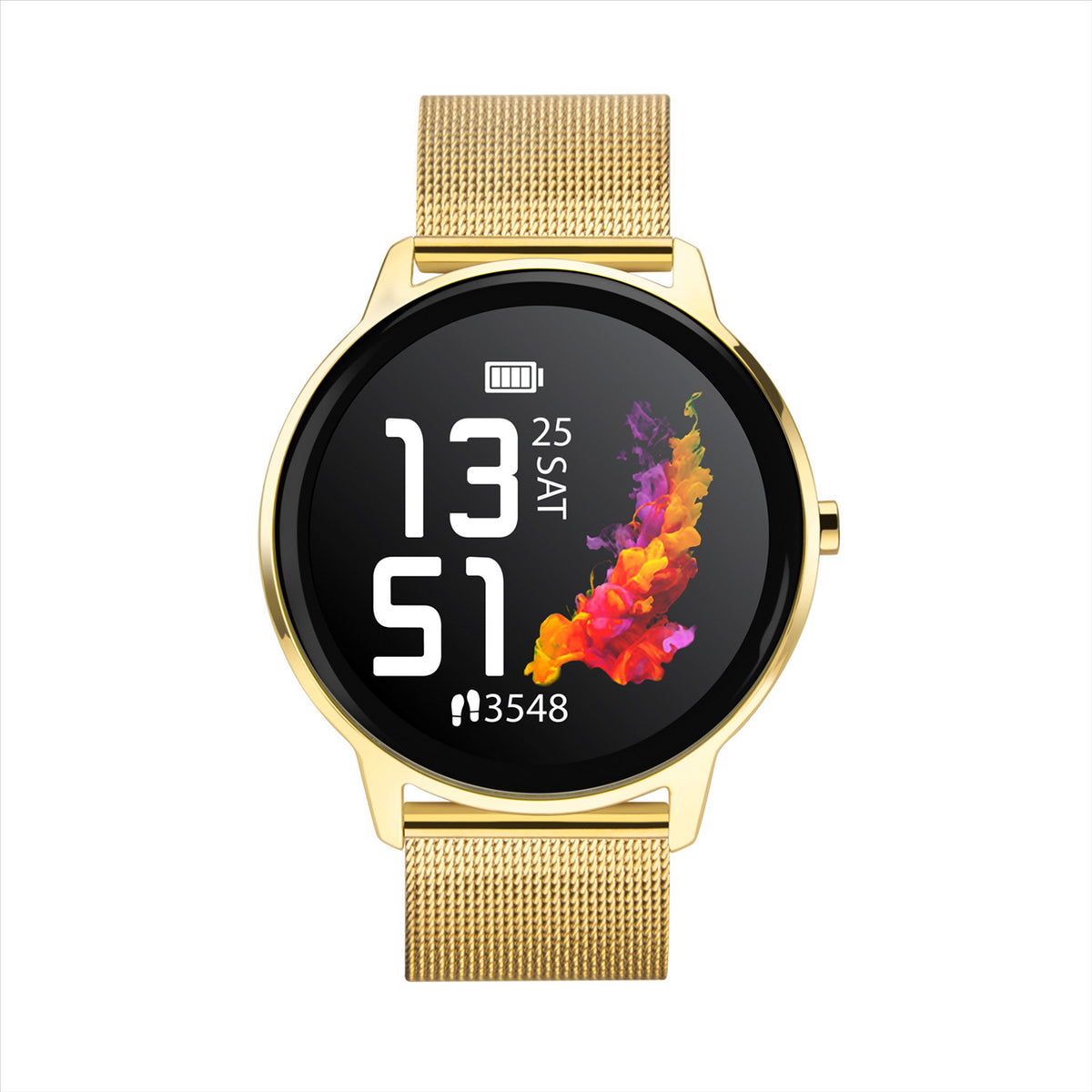 Sekonda Flex Smartwatch | Gold Case &amp; Mesh Strap